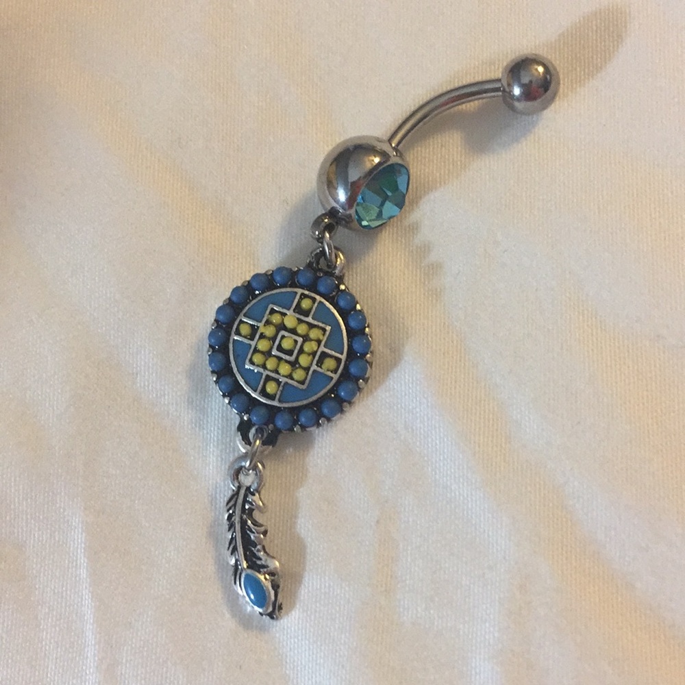 Aztec belly ring